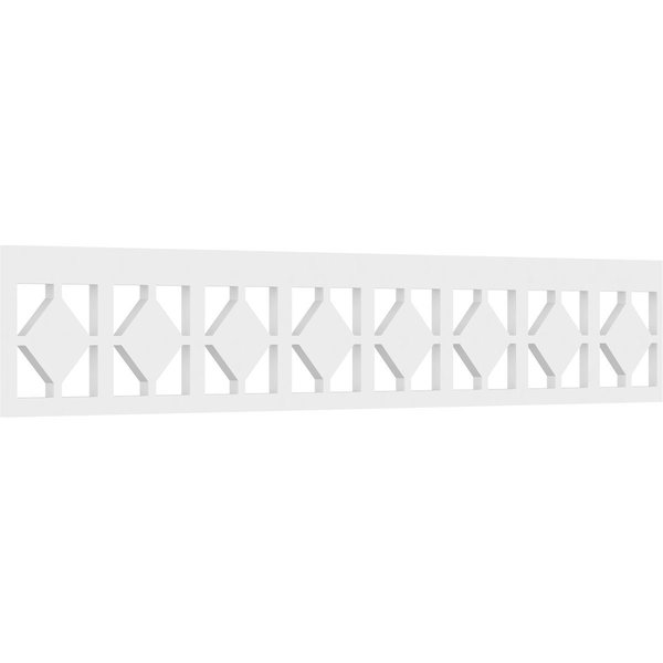 Ekena Millwork Glenburn Architectural Grade PVC Running Trim, 8"H x 5/8"P x 48"L RUNP08X0625X48GLN